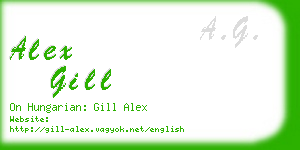 alex gill business card